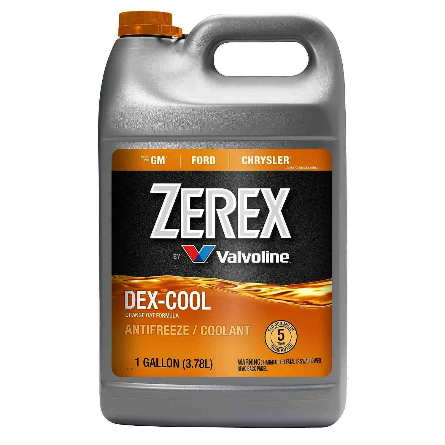 1-GALLON ZEREX ORANGE Coolant Antifreeze Fluid For JAGUAR LAND ROVER SAAB SUBARU