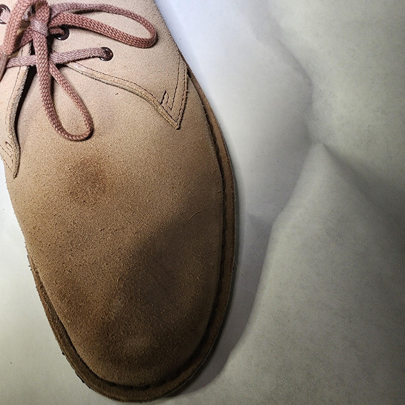 Clarks Desert Boot Men's US 15 WELL WORN - Charles F Stead Leather - Sand Suede