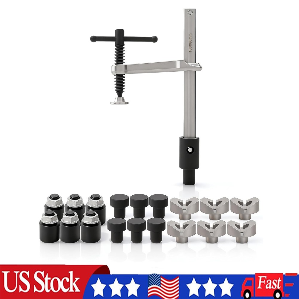 Welding Table Clamps, 19pcs V Blocks, Round Pins & Stackable Risers Accessories