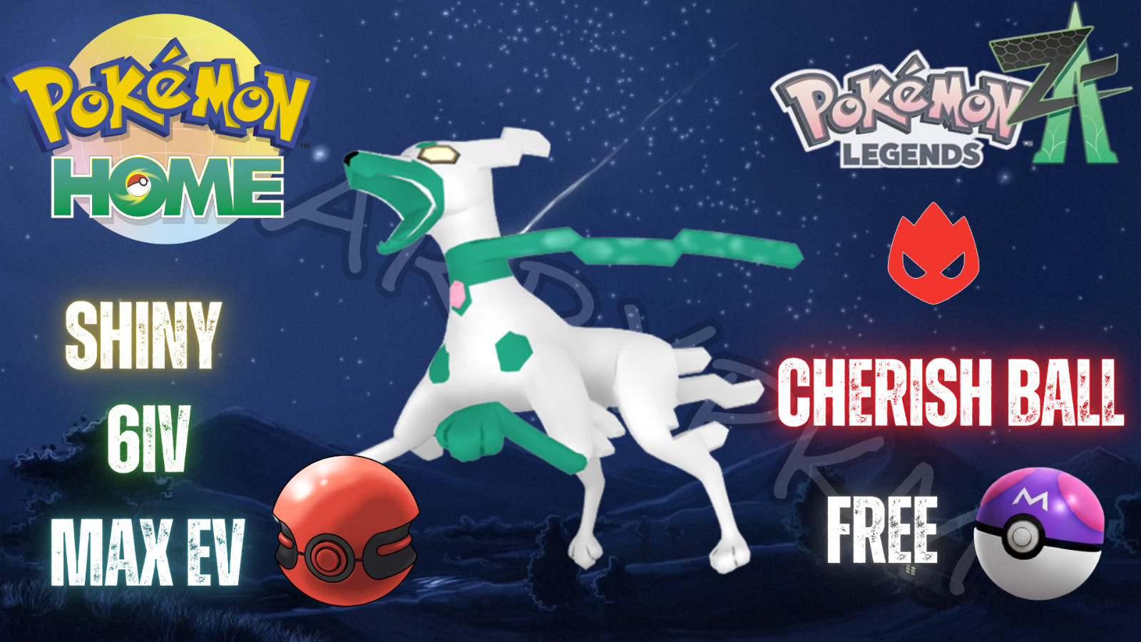 ✨SHINY ALPHA ZYGARDE EVENT✨MAX 6IV EV⭐POKEMON LEGENDS ZA
