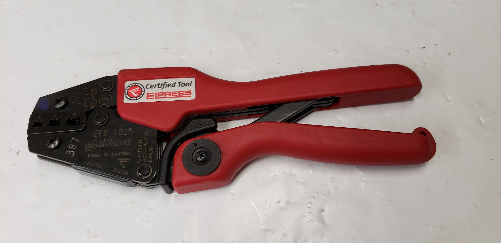 Elpress EEB1025 Miniforce 10-25 Ratcheting Crimp Tool #387 shelf zz3 #2