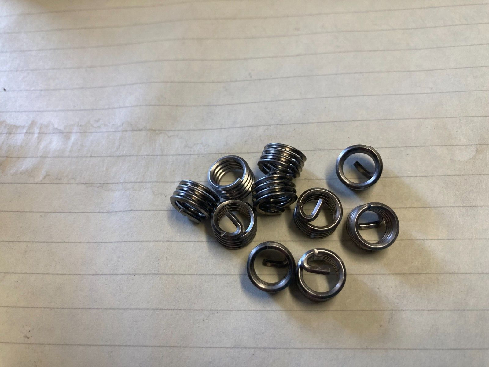 10 pcs Recoil 03052 Tanged Free-Running Coil Threaded Insert, 5/16-18 x 1D ss