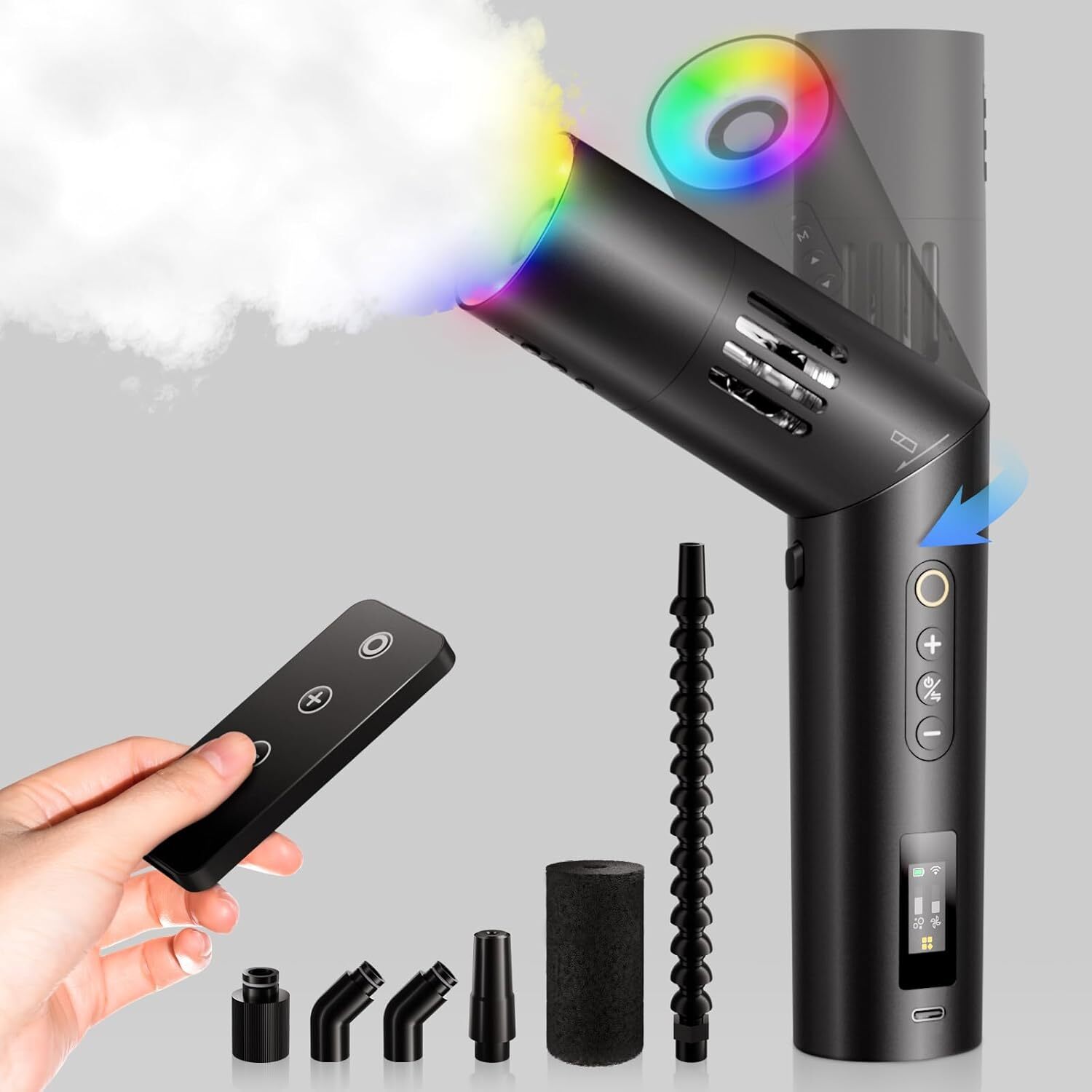 COLBOR CF5 Mini Smoke Machine 40W Handheld Fog Machine Portable w/Remote Control