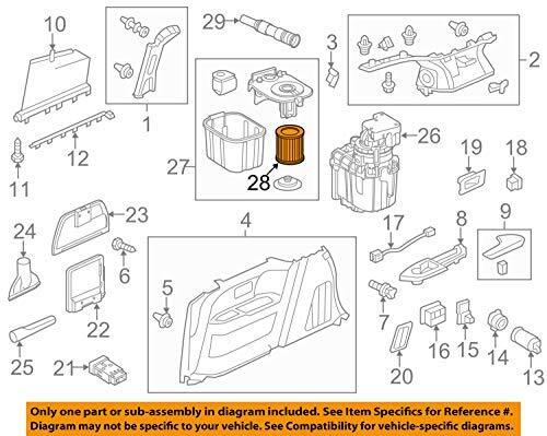 Honda Genuine 84905-TK8-A01 Filter Assembly
