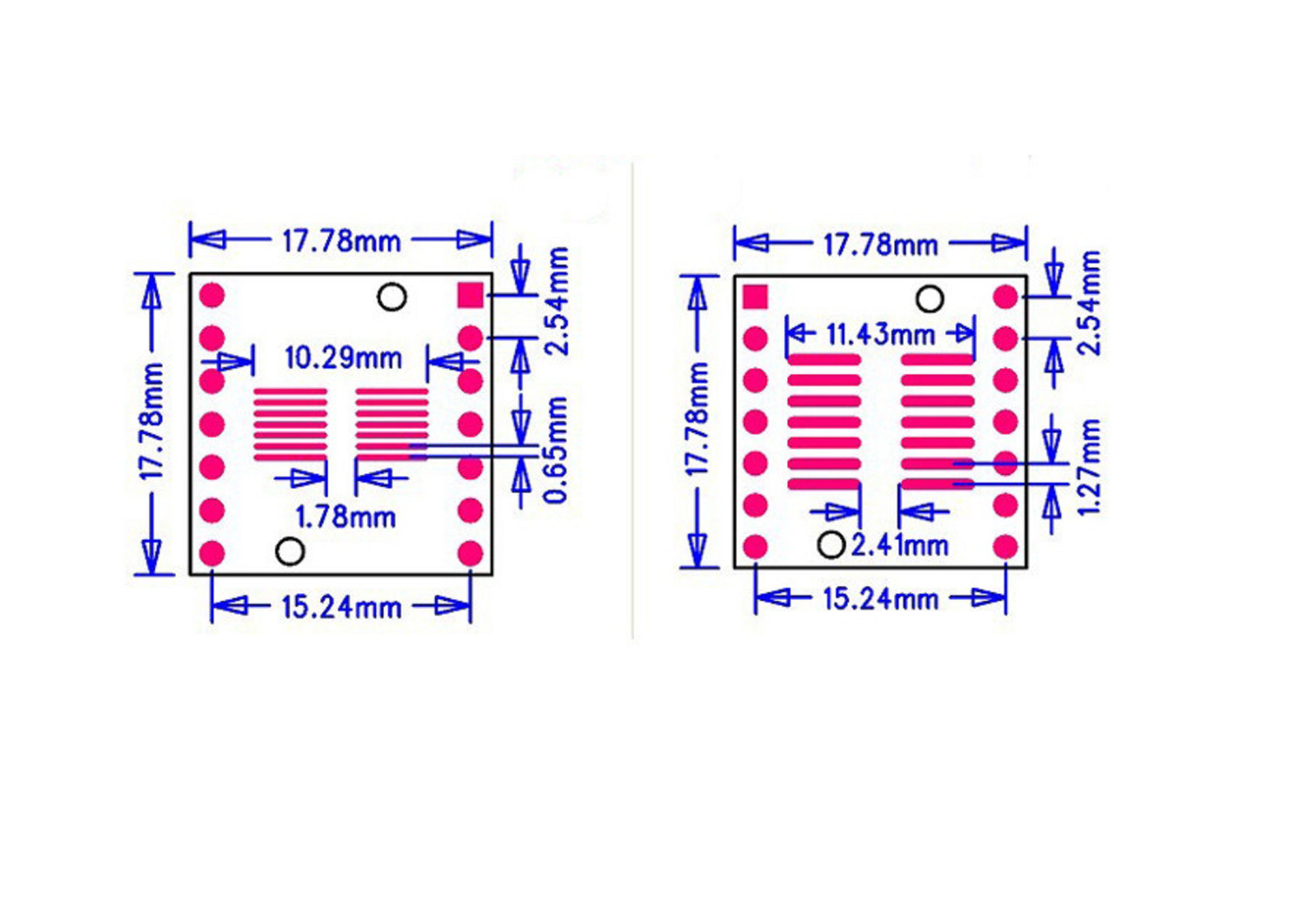 5 PCS SOP14 SSOP14 TSSOP14 to DIP14 Pinboard SMD To DIP Adapter 0.65mm/1.27mm