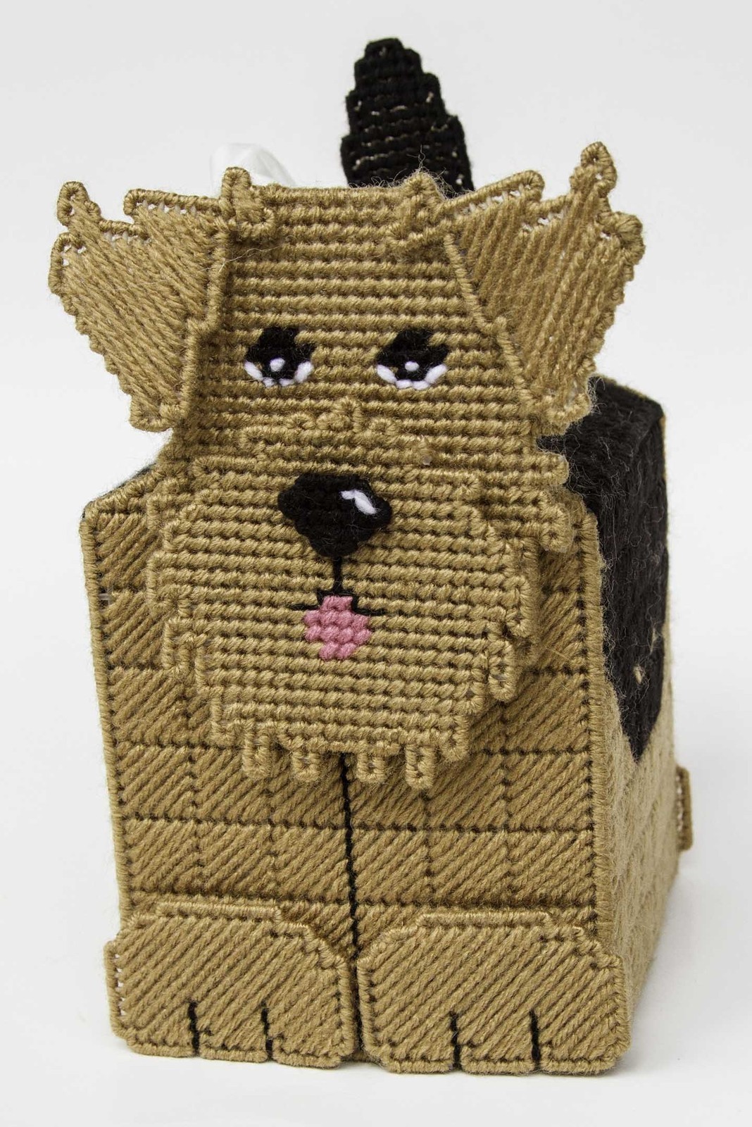 Airedale Dog 3-D Tissue Topper-Plastic Canvas Pattern or Kit