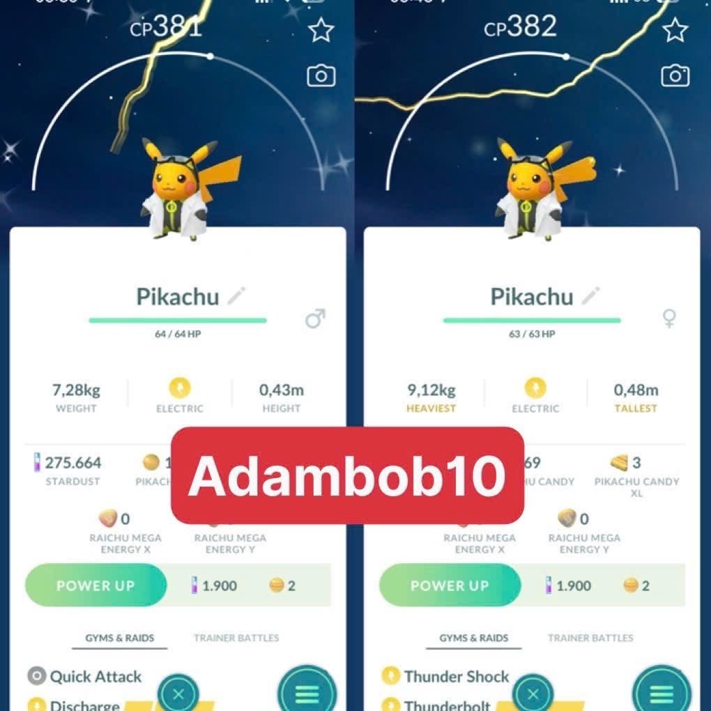 Pokémon Go - Shiny Pikachu Professor Willow's assistant - Mini PTC / Trade 20K