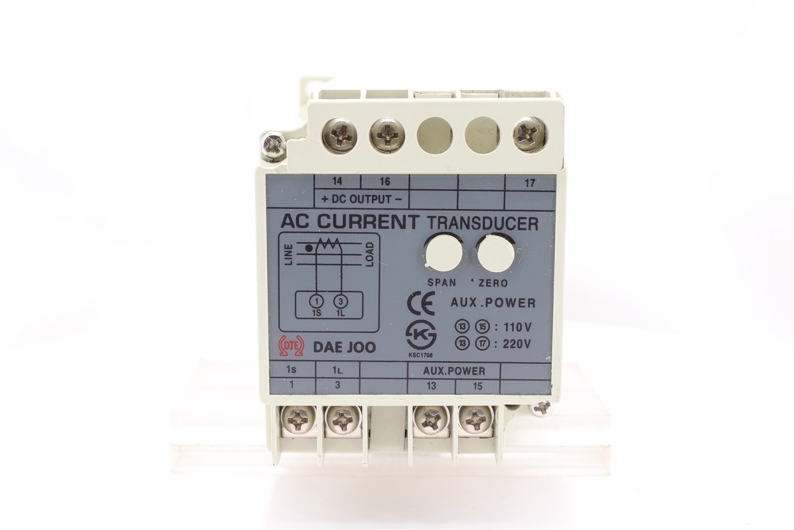 DAE JOO DT-1A-A6AA AC Current Transducer | 0-6A | 4-20mA Out | 110/220VAC