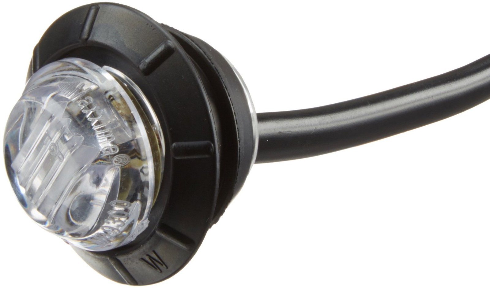Maxxima M09300YCL Amber 3/4" Round LED Clear Lens Combination 3/4 Inch,