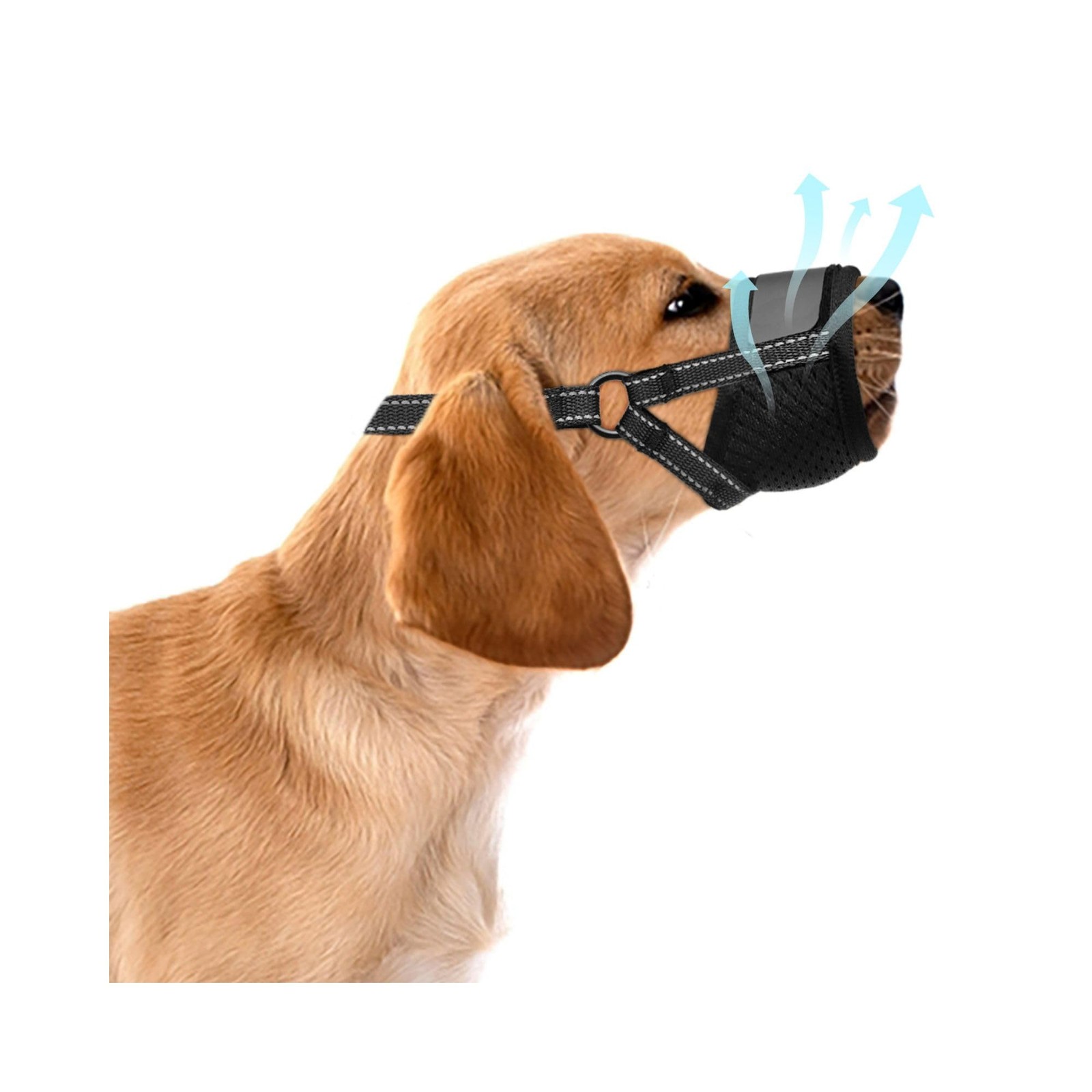 Dog Muzzle for Big Dogs  Soft Mesh Dog Muzzle Extra Large Sized Air Mesh | Ad...