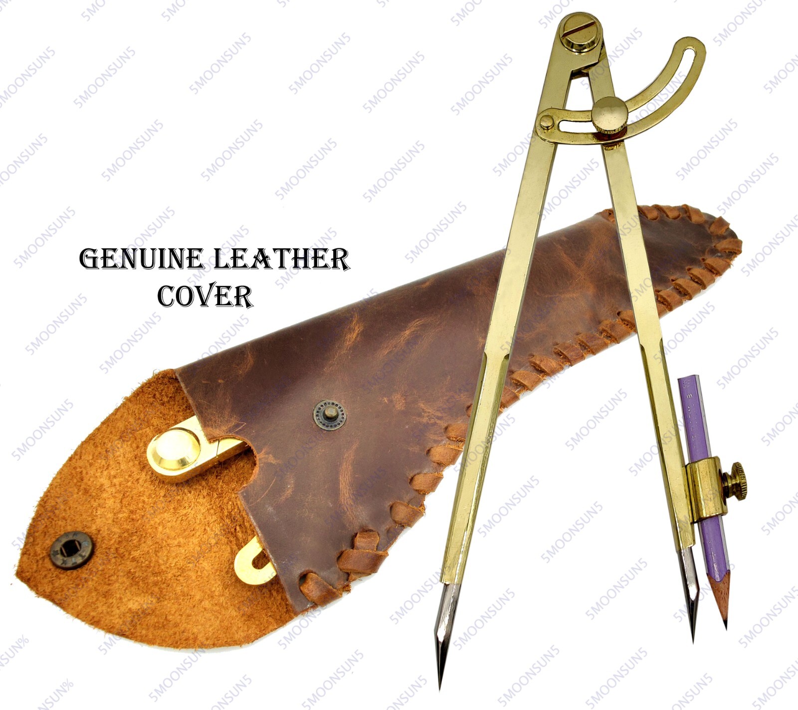 8'' Large Pencil Marking Compass Circle Leather Scratch Compass Maker Scriber