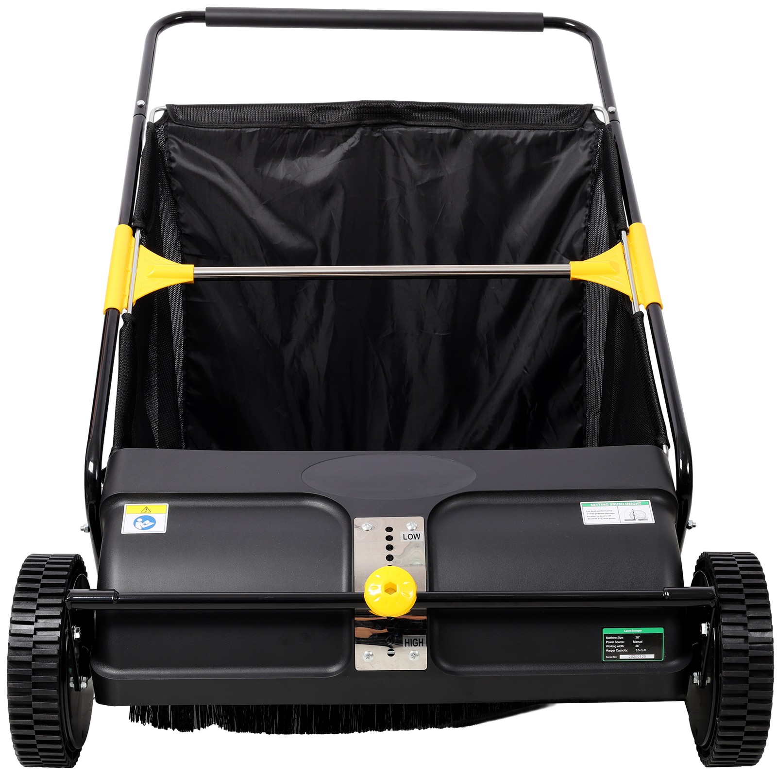 4-Brush 21in Lawn Sweeper 3.5cu.ft Hopper Capacity