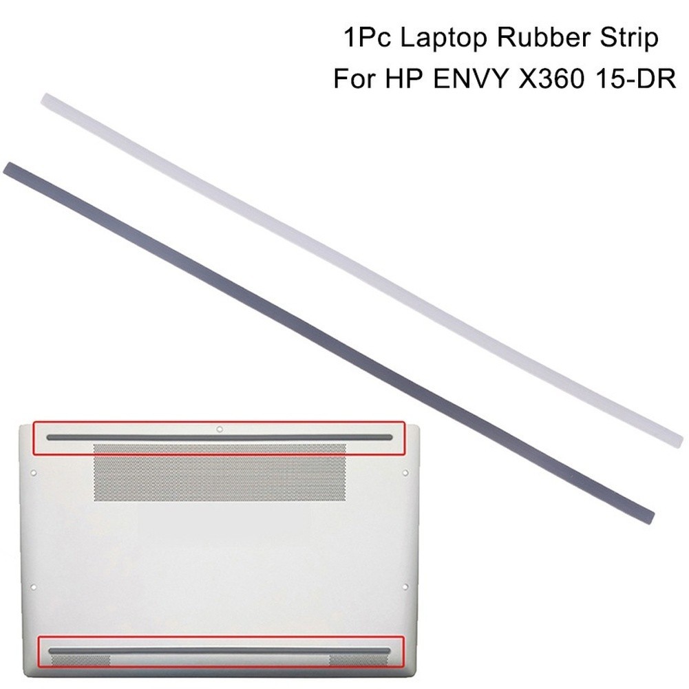 Slip Resistant Rubber Strip for HP ENVY X360 15 DR Bottom Case 31.5cm Grey