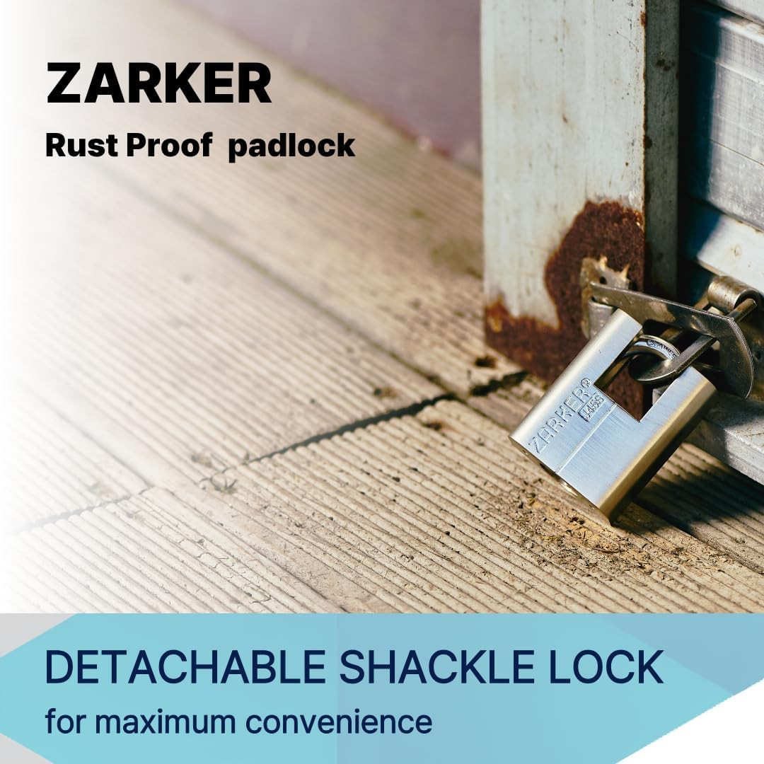 Heavy Duty Keyed Alike Padlocks, 12-Pack, Waterproof, Rustproof, 36 Keys