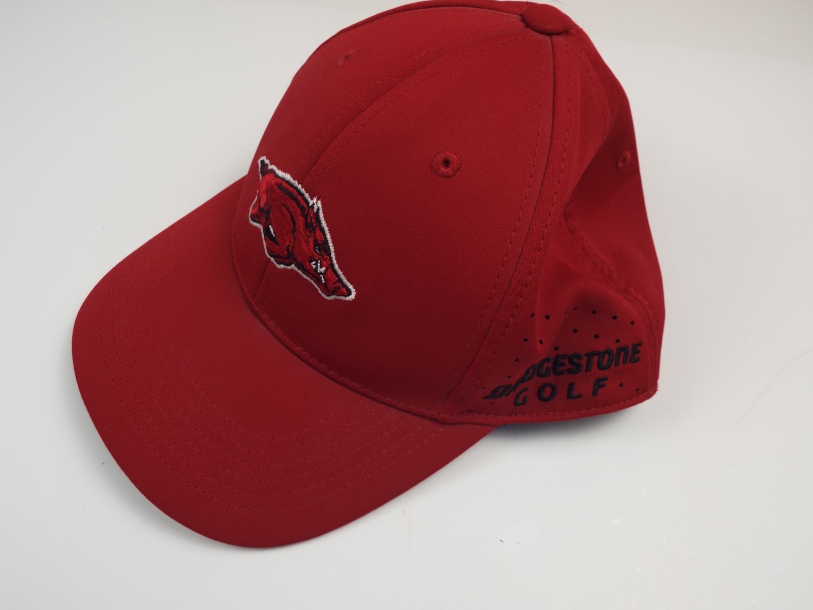 Arkansas University Golf Cap Hat Bridgestone Golf One Fit NEW