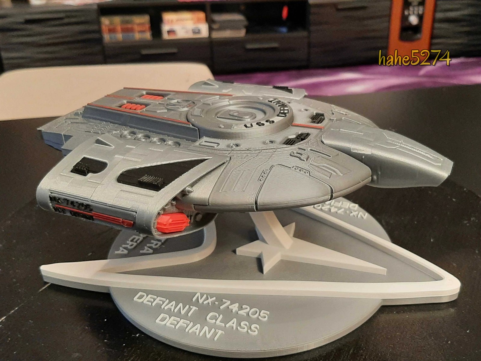 Star Trek Intrepid Class NX-74205 Starship Sci-Fi Spaceship 3D Printed Model