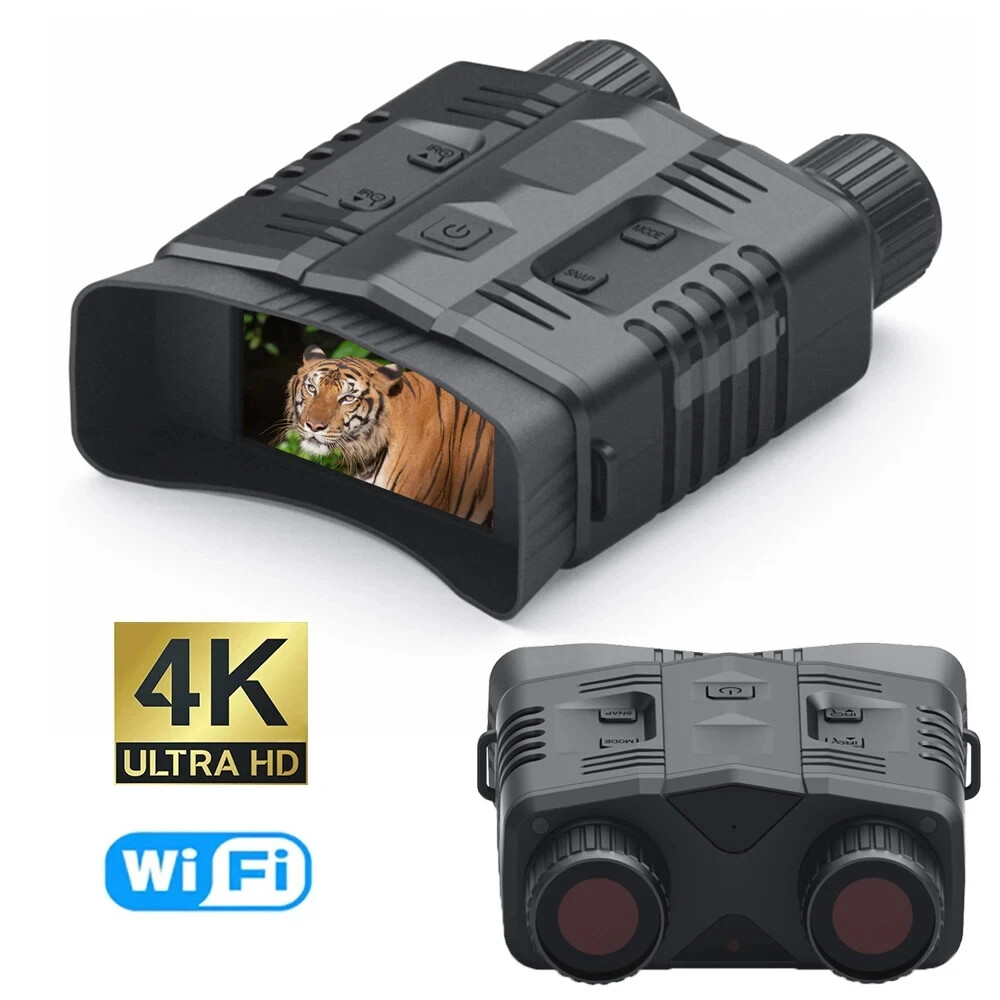 4K WIFI Night Vision Binoculars Infrared IR 850nm Goggles 10X Digital Zoom w/32G