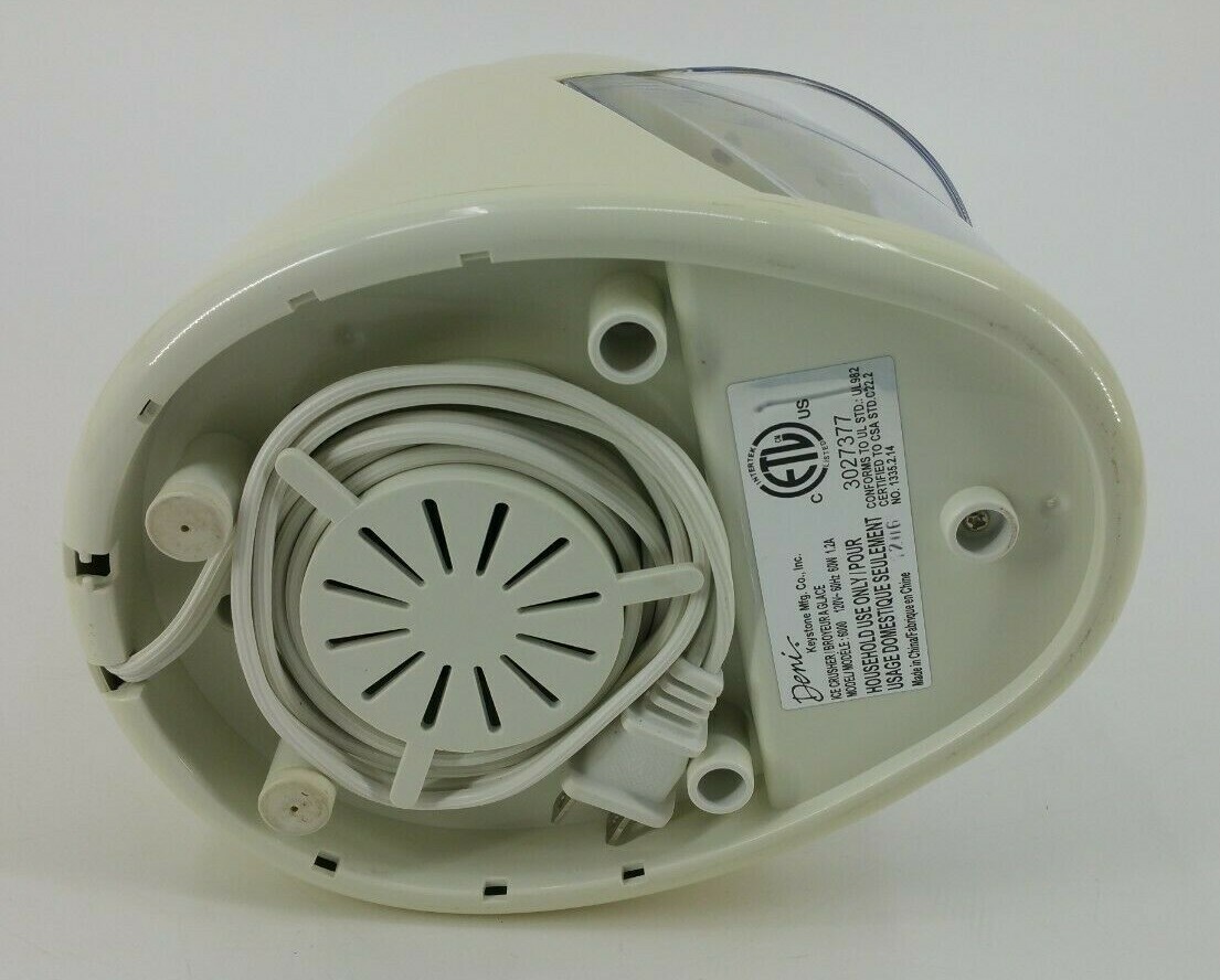 VTG Deni Automatic Ice Crusher Machine Model 6000 Off White Beige TESTED WORKS