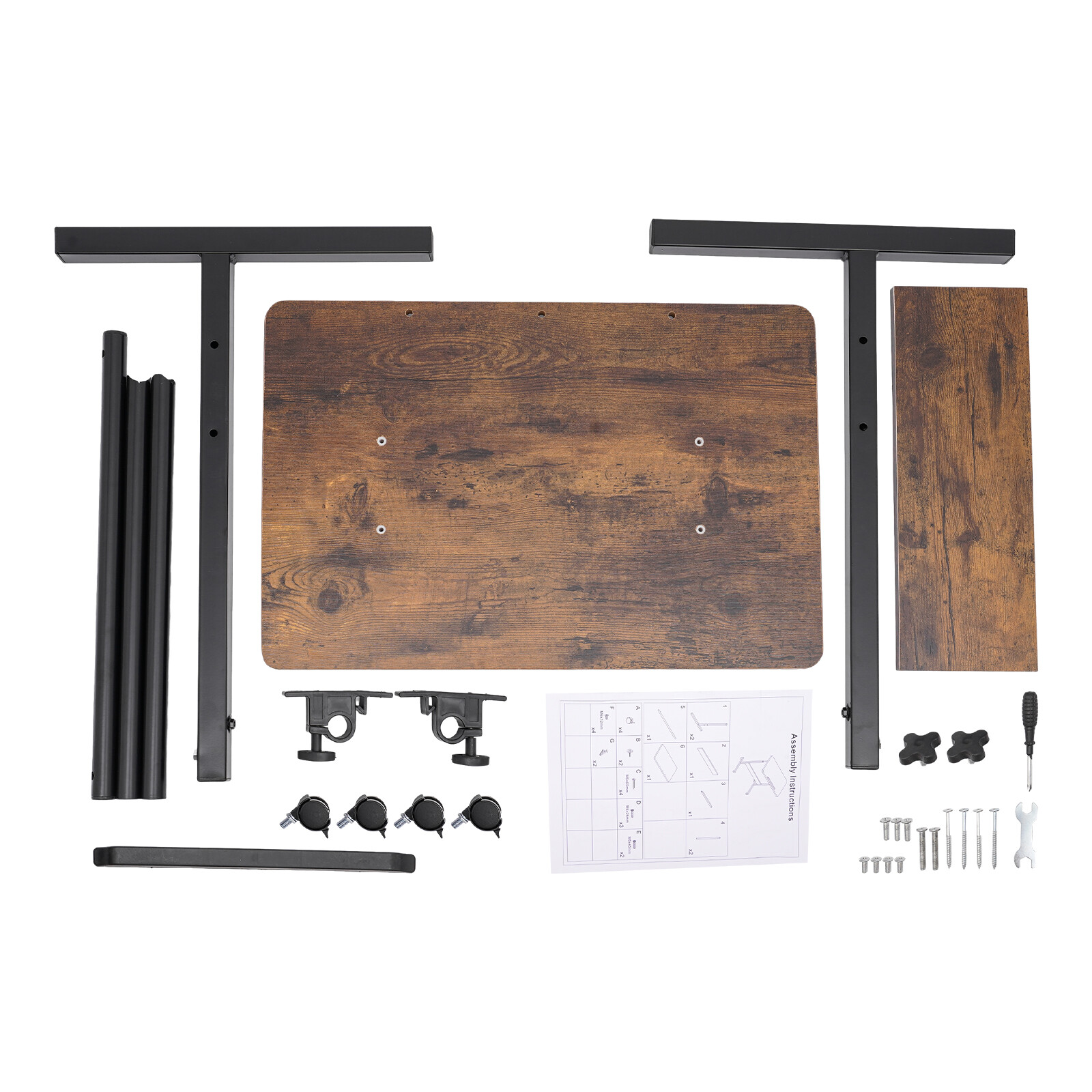 Portable Presentation Podium Rolling Computer Stand with brake Height Adjustable