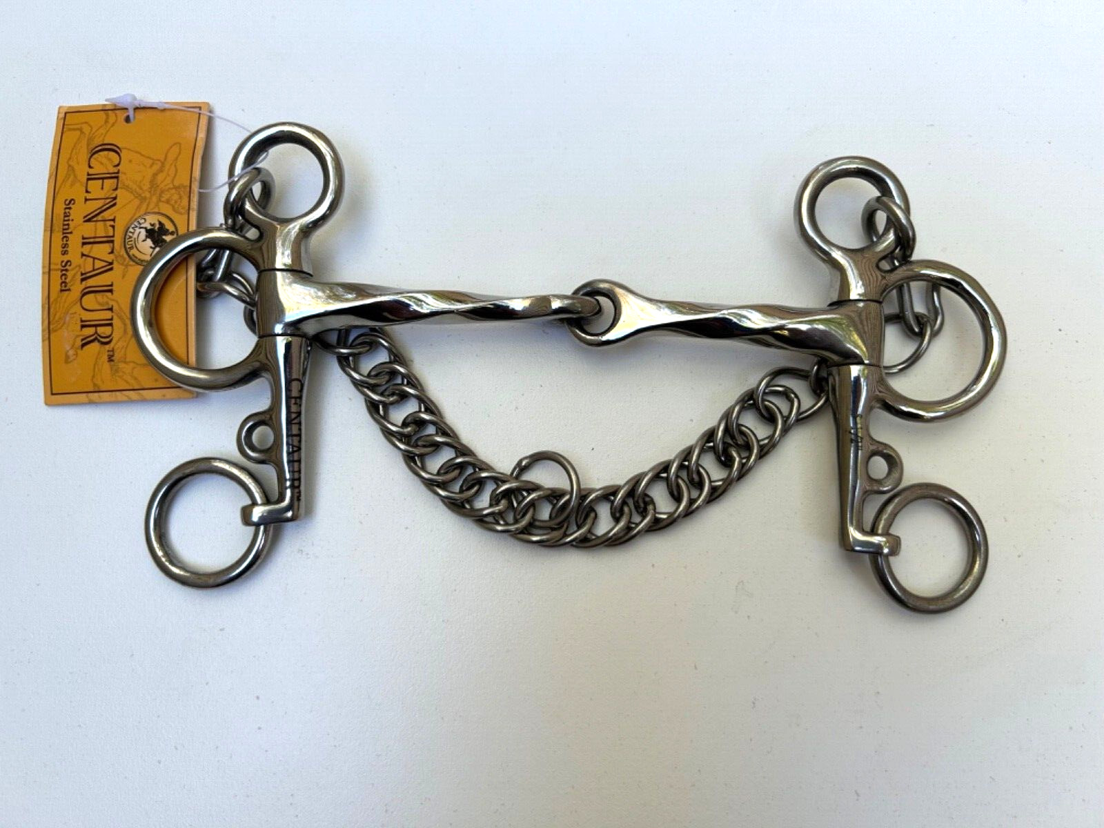 New Centaur Pelham Slow Twist Tom Thumb English Snaffle Large Horse Bit 5 1/2"