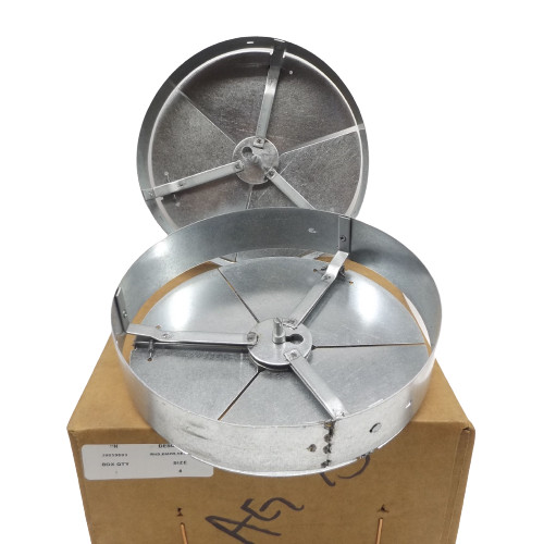 (2) Titus AG75 Steel Opposed Blade Damper 8″ Round