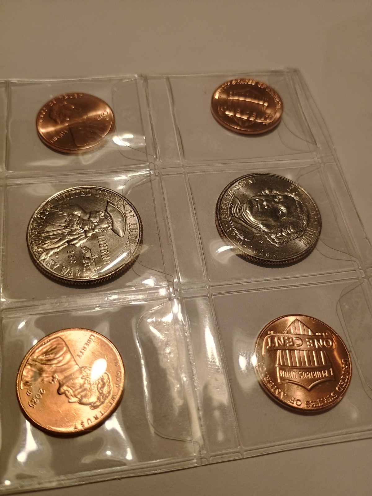 1776-2026 P Uncirculated semi quincentennial Quarters Last 2025 PENNIES D