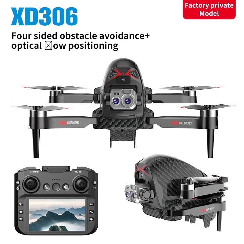 cs26 Drone with Screen Remote Control, Electric Adjustment Dual Camera, Optical