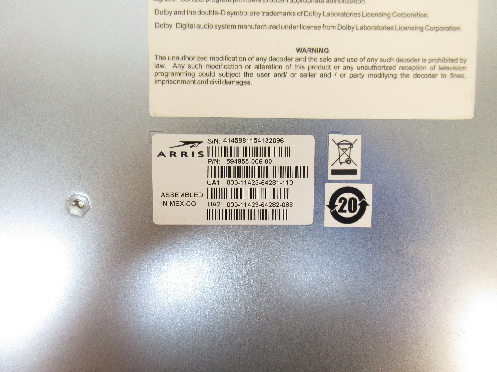 Arris DSR-7403 Commercial Integrated Satellite Receiver / Transcoder