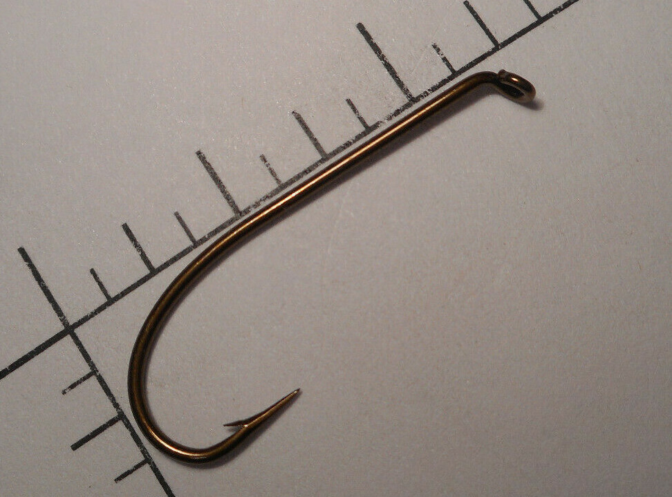 100 MUSTAD no.4 A+ Fly Tying Sproat Hooks TD EYE EX LONG Shank X Strong 3908 A