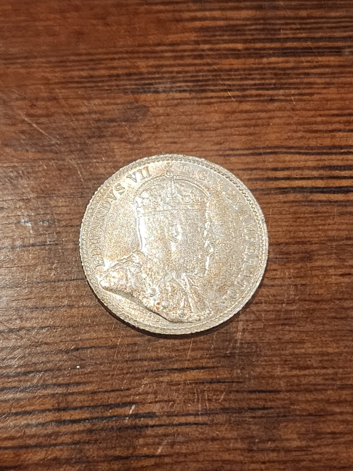 1910 Canada 5 Cents Silver Coin