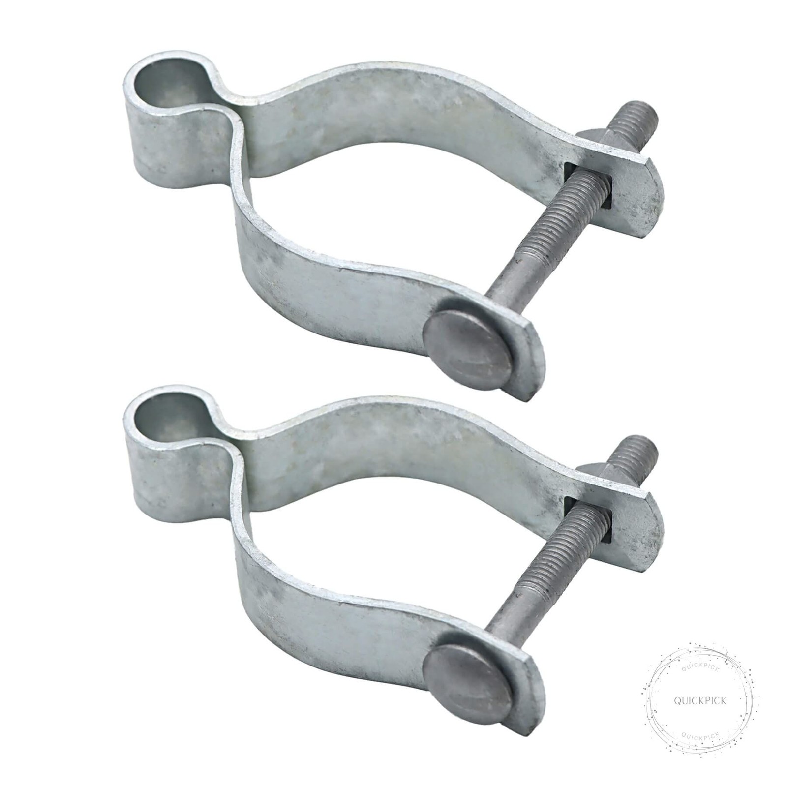 2 Pcs 2-3/8" Chain Link Fence Gate Post Hinge for Outside Diameter Post/Pipe, Pr