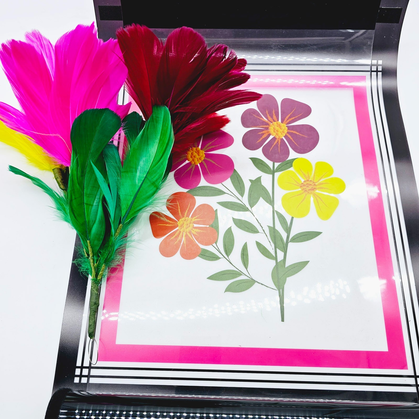 Crystal Flash Flower Feather Magic Trick Magician Gimmick Magic Prop