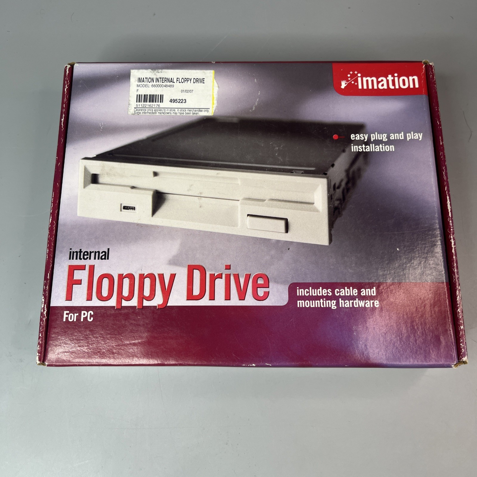NEW NOS Vintage Imation Internal Floppy Disk Drive For PC