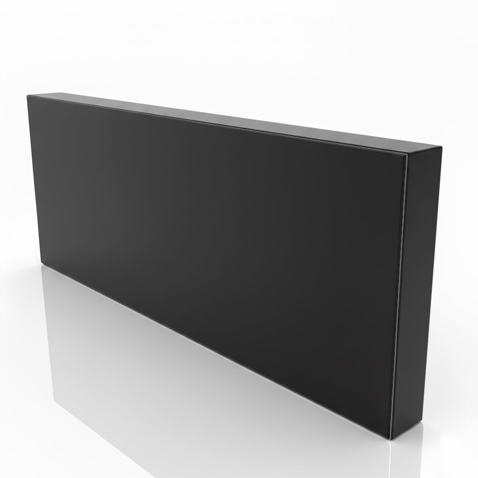 HDPE Plastic Block 0.6Inch Black Plastic Block 12X3In High Density Polyethylene