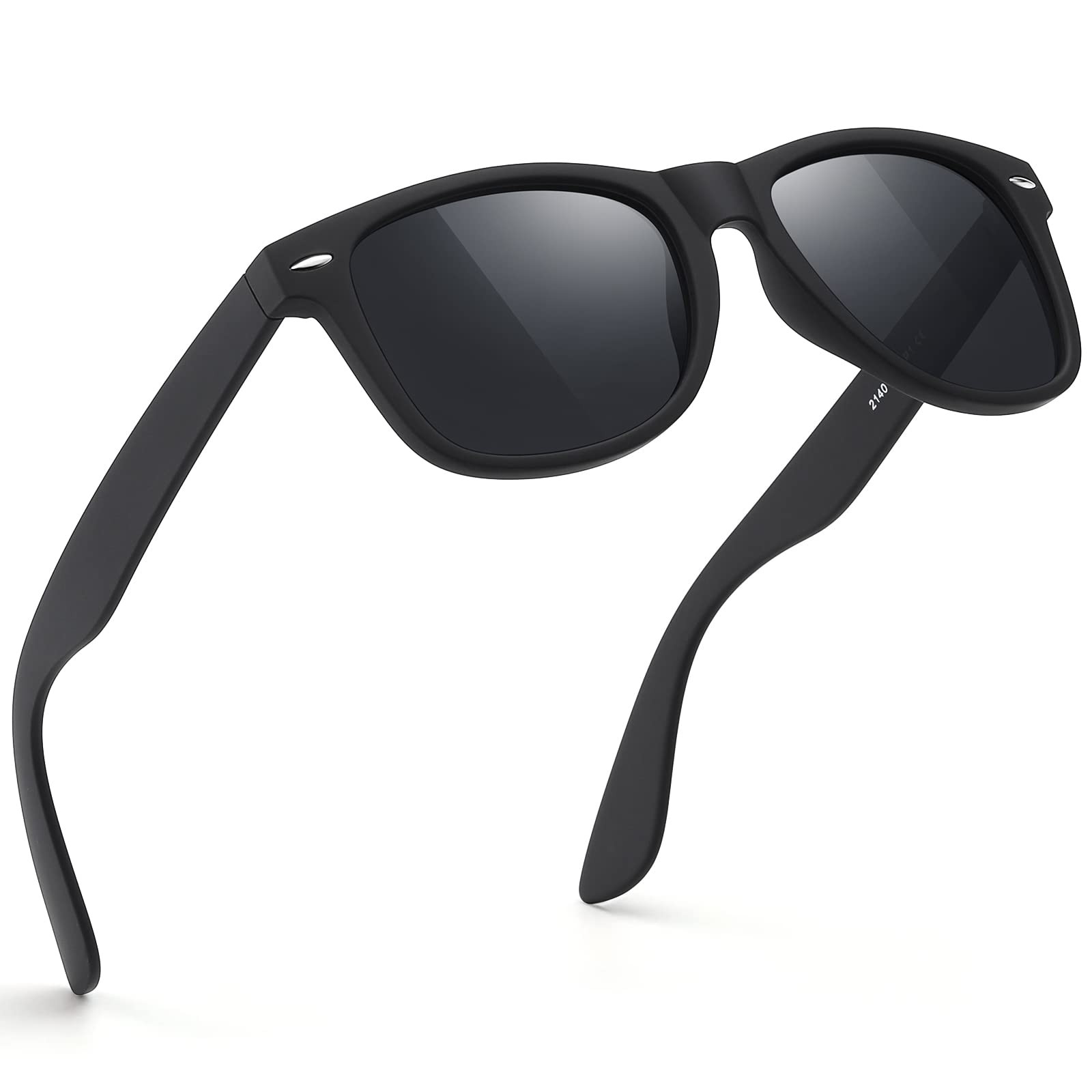 FEIDUSUN Sunglasses Men Polarized free, A01-matte Black /