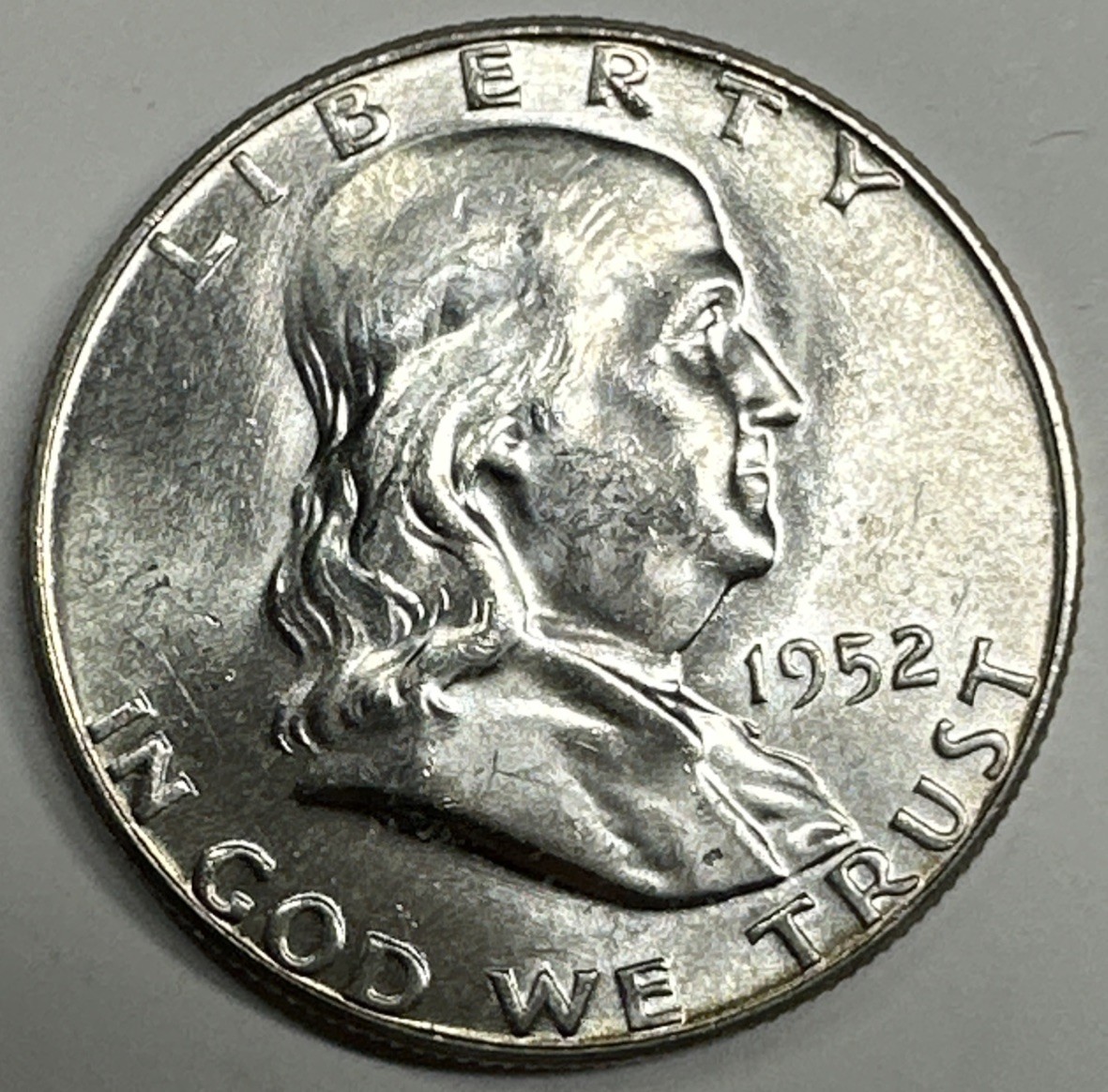 Choice Unc 1952 P Franklin Half Dollar Gem BU From Original Rol