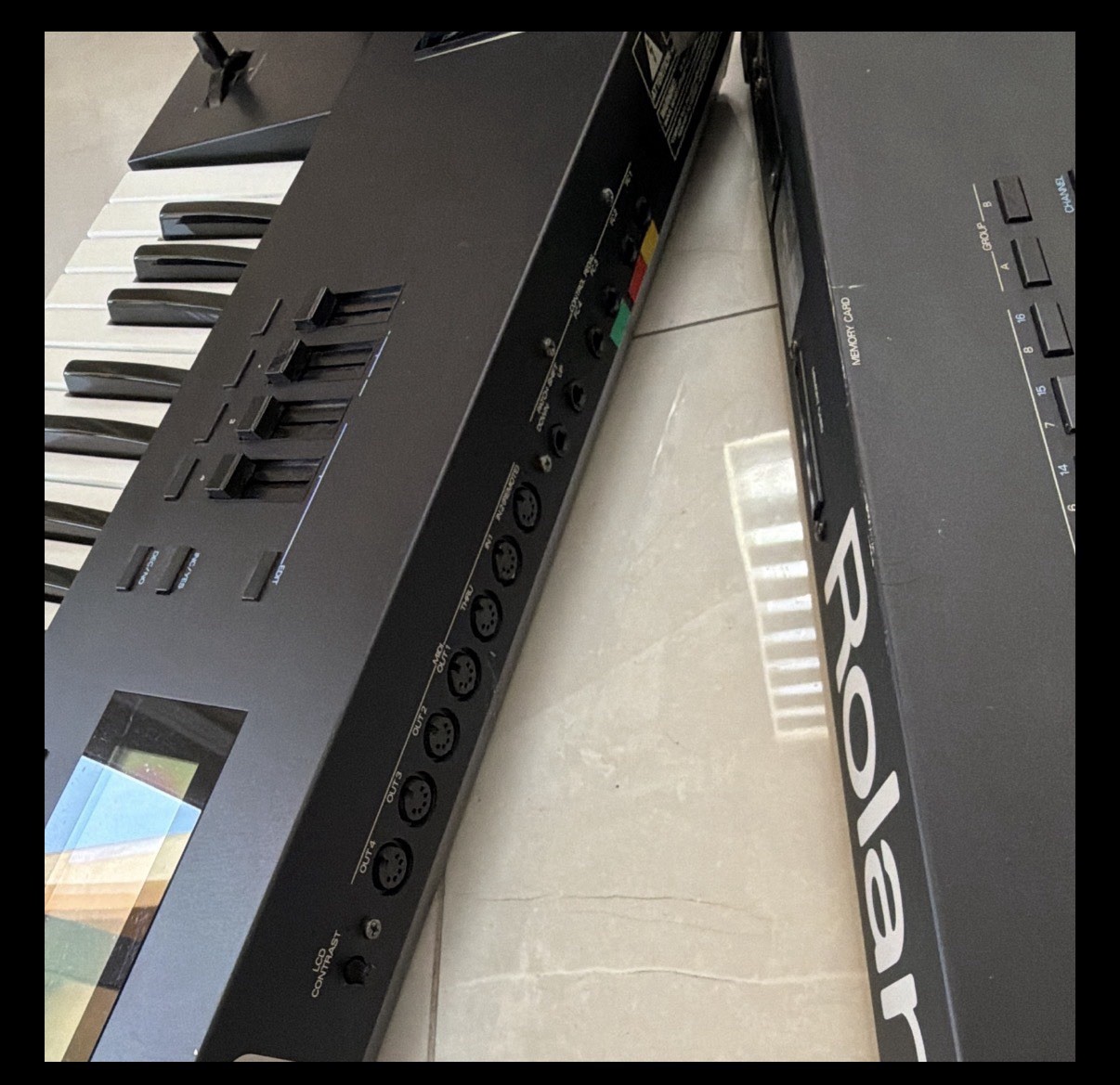 TWO Roland A-50 76-Key Weighted MIDI Keyboard Controller, excellent condition