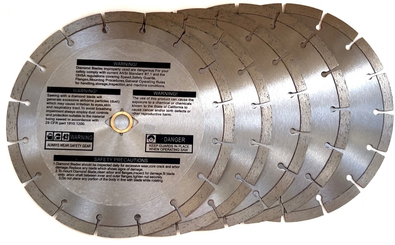 9" Diamond blade RPM rated fits DCS692x2 Brushless Cordless Cut-Off Saw (5) pk