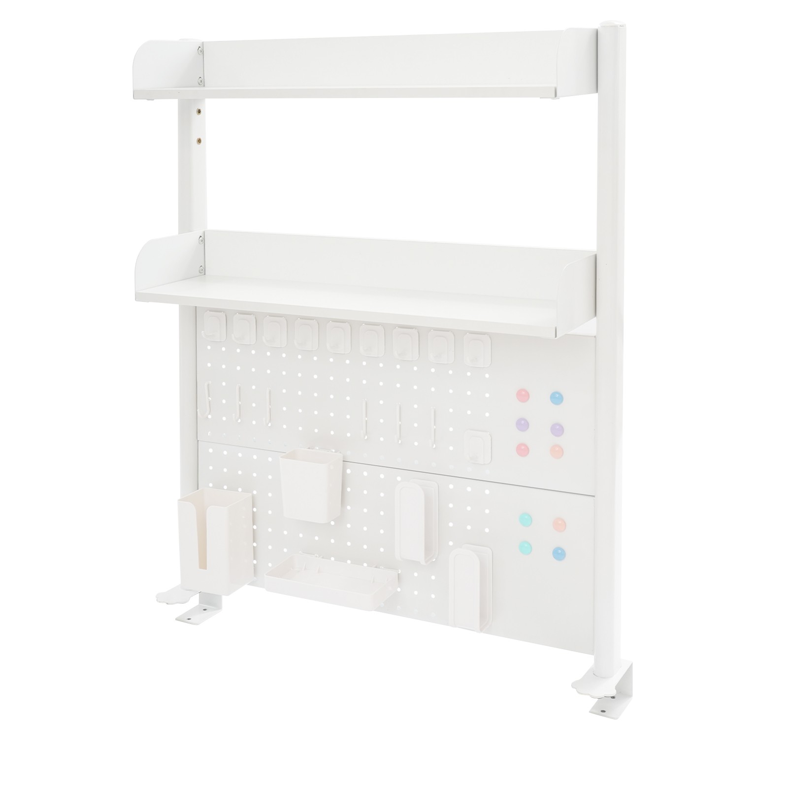 Tabletop Pegboard Bookshelf Clamp On Desk Organizer Multipurpose Bookshelf US