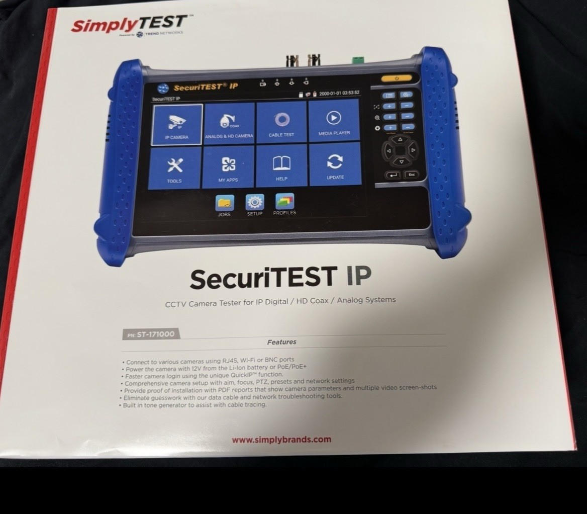 TREND Networks ST-171000 SecuriTEST IP Digit/Analog/HD Coax CCTV Tester