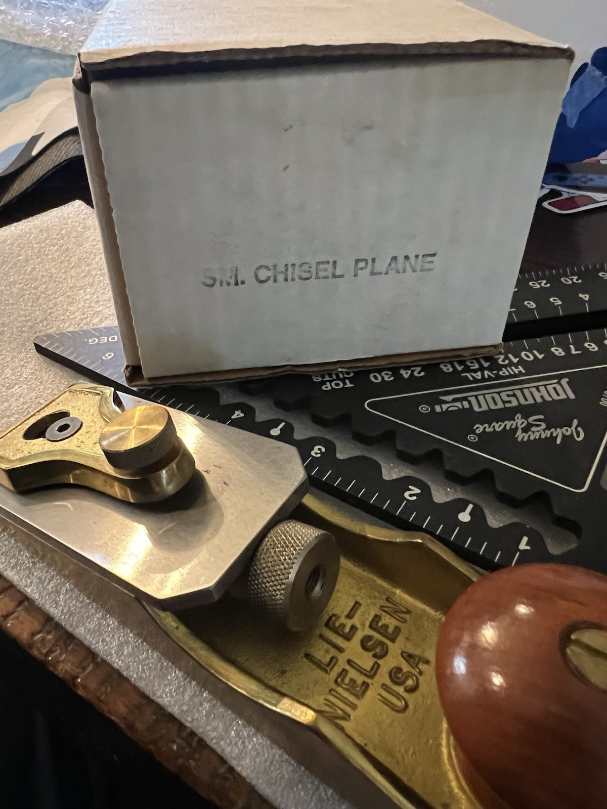 Lie-Nielsen Small Chisel Plane Steel Blade, Box & Paperwork
