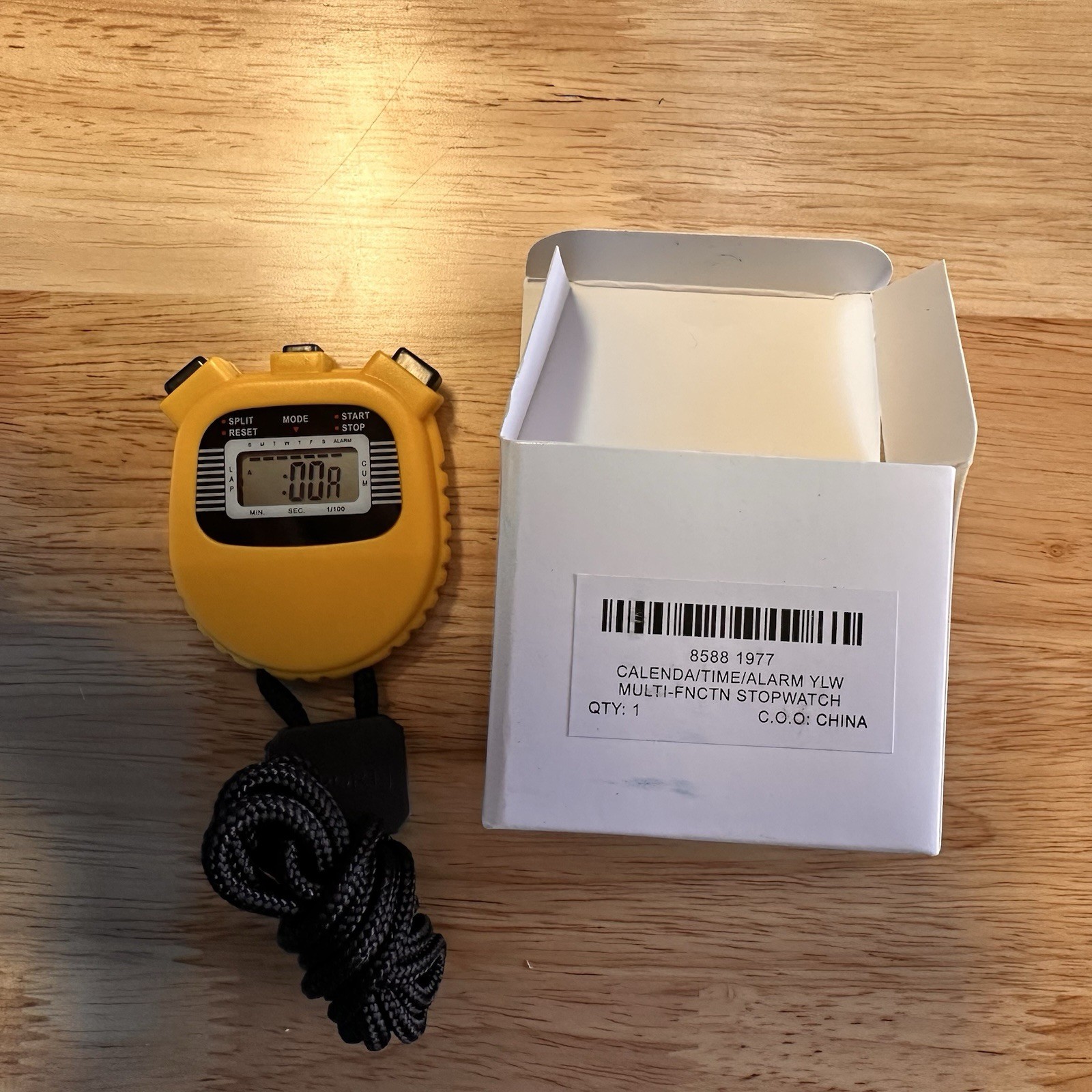 Value Collection Lcd Digital Stopwatch L1154F, 3 Functions, 1/100 Sec Resolution