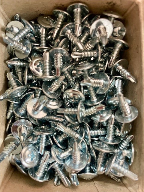 500 Self Tapping/Drilling Zinc Screws 1/2" Phillips Truss Head Waffer
