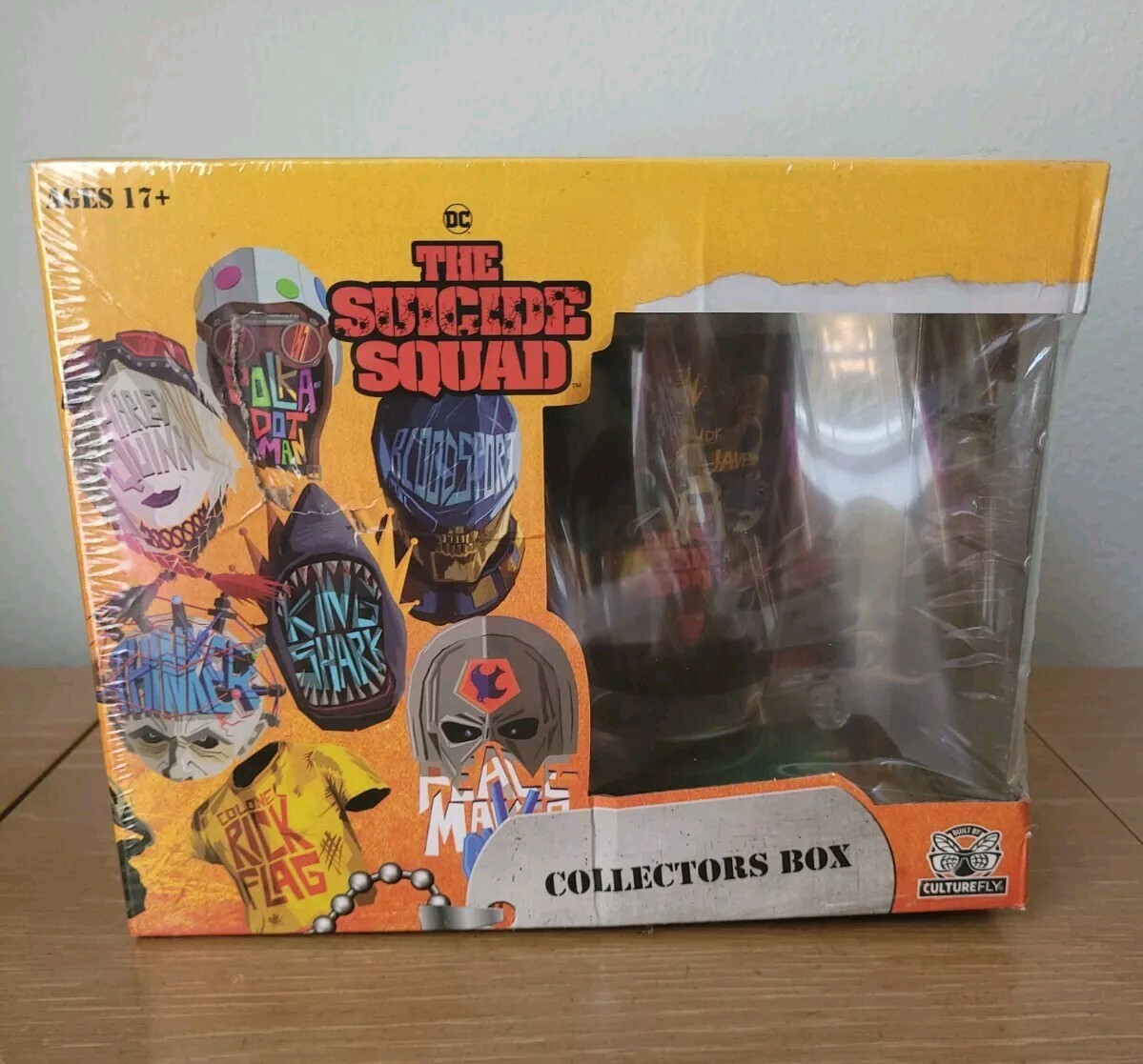 The Suicide Squad DC Collectors Box By Culturefly Pint Glass & More **NEW SEALED