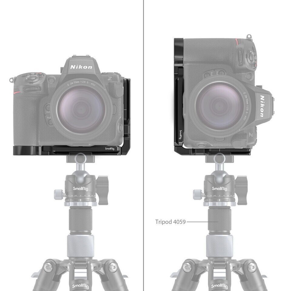 SmallRig Z 8 L-Bracket for Nikon Camera Quick Release L-Shape Mount Plate 3942