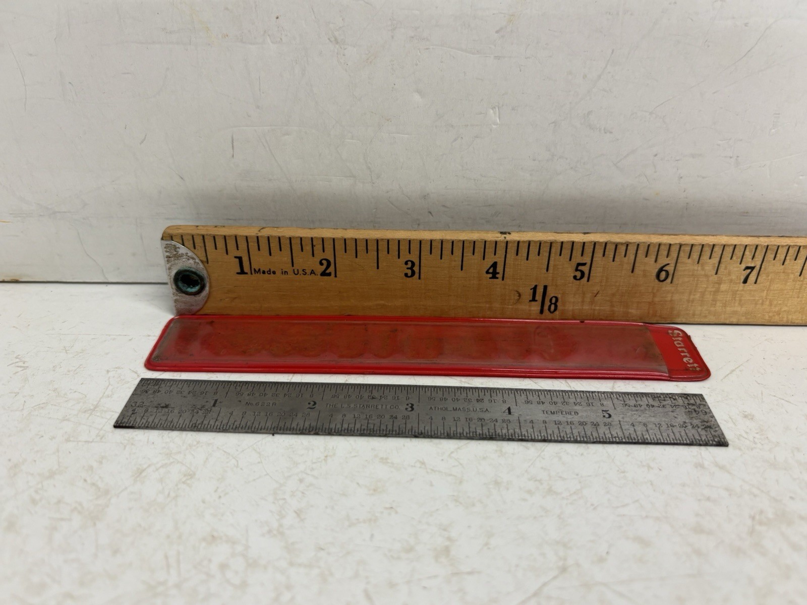 Starrett No. 622R Athol Mass USA Tempered 6” Rule A010