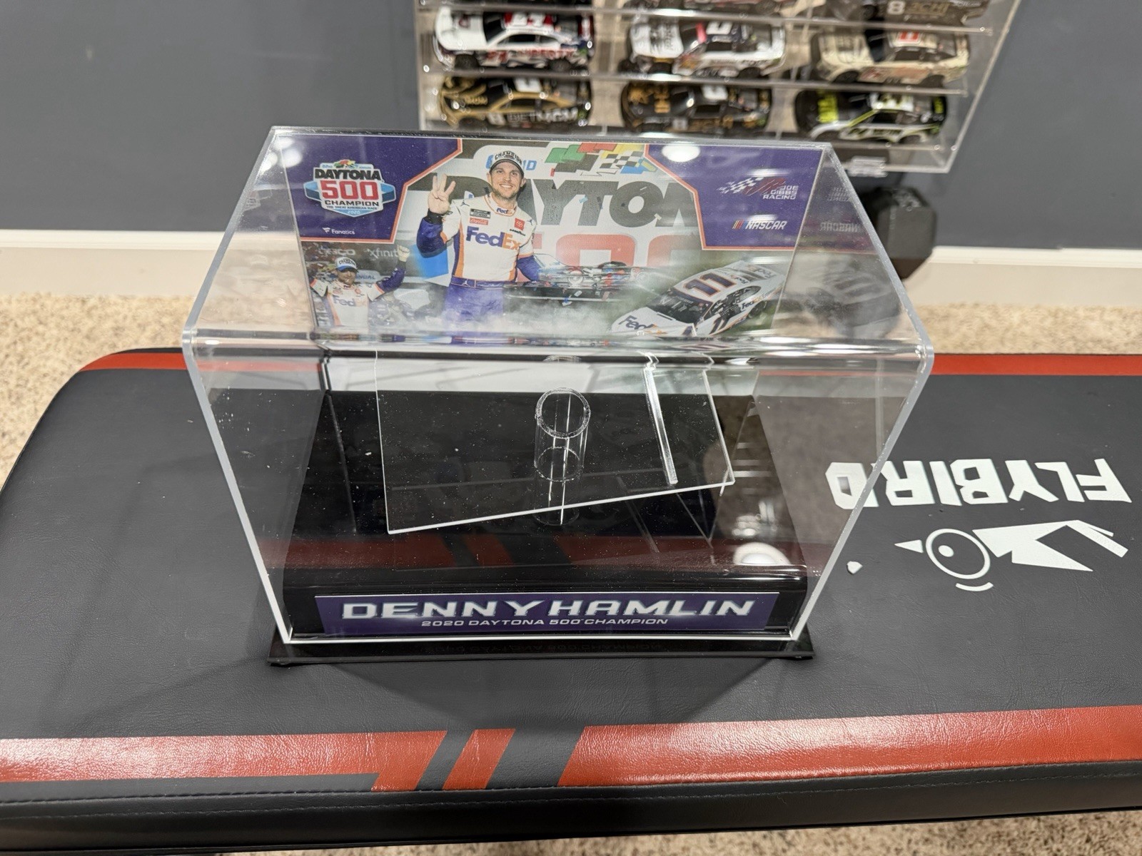 Denny Hamlin 2020 Daytona 500 Mounted Memories 1:24 Display Case