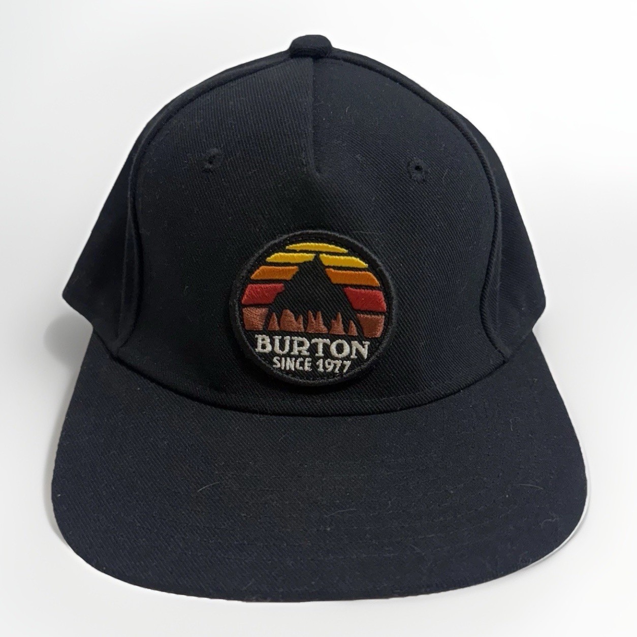 Burton Kids Underhill Hat Cap Adjustable Snapback Black Logo Snowboard Ski NWOT