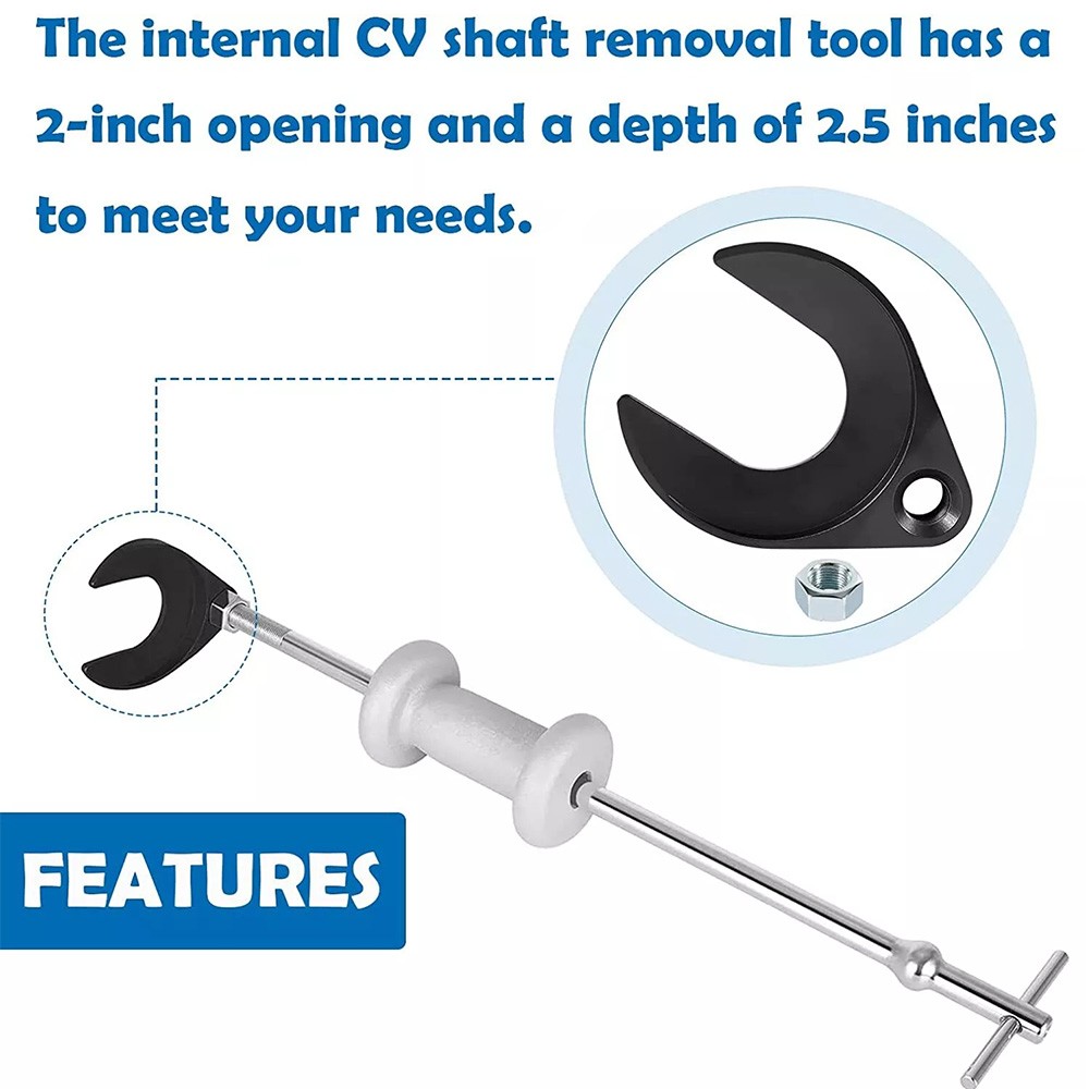 U-Shaped CV Joint Puller 48mm Fork Axle Remover 5/8-18 Thread @