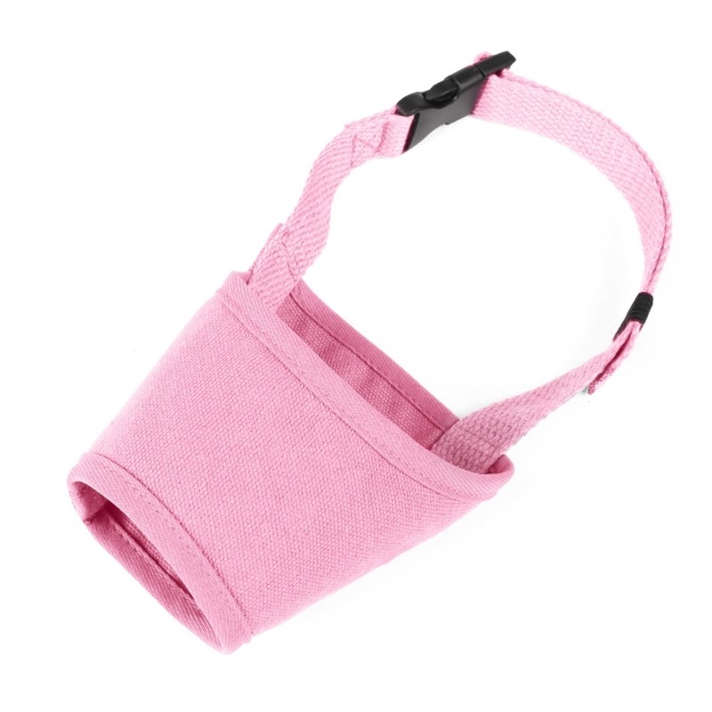 Dog Muzzle AntiBiting Barking Control Long Snout Dog Adjustable Safe Pet Muzzle